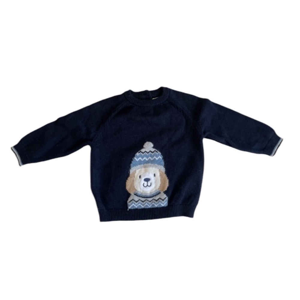 Mayoral Dog Baby Cotton Wool Bland Sweater Size 9m